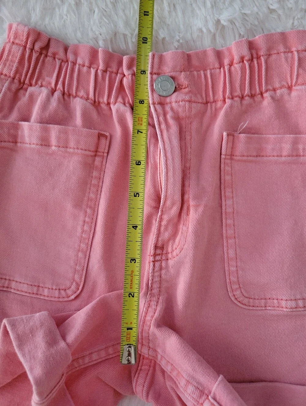 Gap Kids Light Orange Denim Cuffed Shorts Girls Size 10